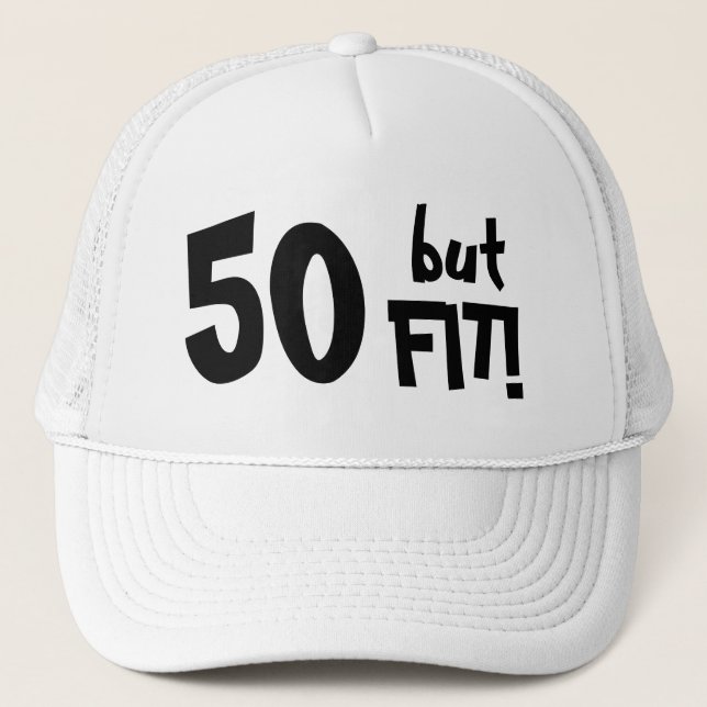 Boné 50 mas de pessoas de 50 anos da FIT aniversário (Frente)