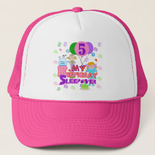 Boné 5 Birthday Sleepover Camiseta e presentes