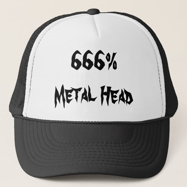 Boné 666% Cabeça de metal (Frente)