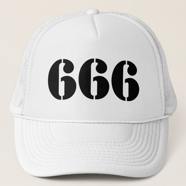Boné 666 (preto) (Frente)