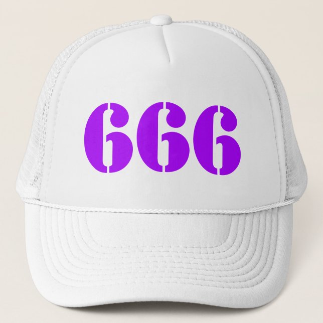 Boné 666 (roxo) (Frente)