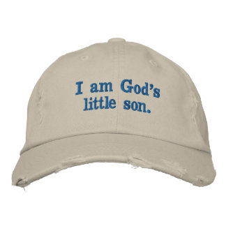Boné 6. Eu sou o pequeno filho de Deus.