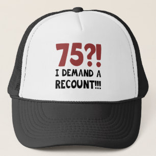 Boné 75.º presente de aniversário