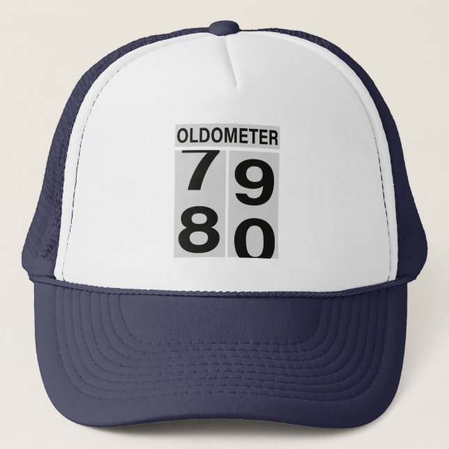 Boné 80th Birthday Oldometer (Frente)
