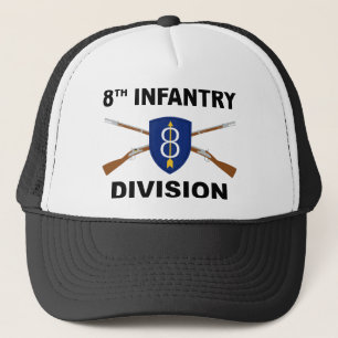 Boné 8o Divisão de infantaria - rifles cruzados