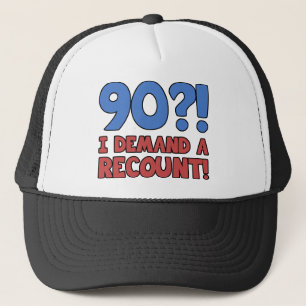 Boné 90 de aniversário engraçado Presente