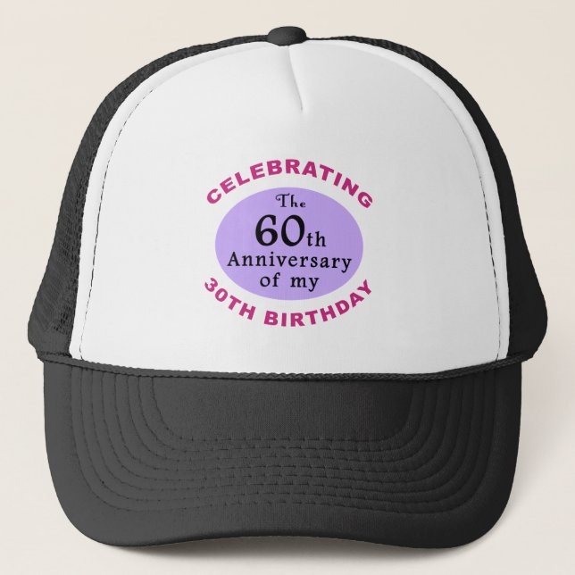 Boné 90 de Aniversário Engraçado Presentes (Frente)