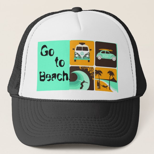 Boné 964206652, Go , to, Beach. (Frente)