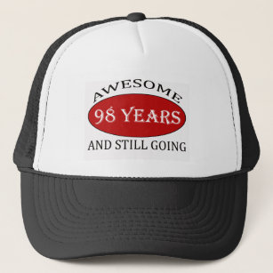 Boné 98 anos de design velho do aniversário