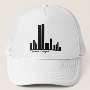 Boné 9-11 nunca esqueça o camiseta da skyline de NY,