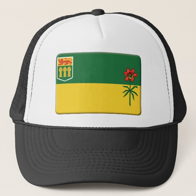 Boné A bandeira de Saskatchewan PERSONALIZA (Frente)