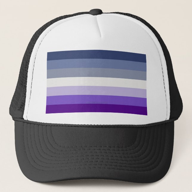Boné A bandeira do orgulho lésbica butch SlipperyJoe re (Frente)