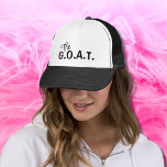 Boné A cabra engraçada do G.O.A.T. cita o chapéu preto<br><div class="desc">Libere seu campeão interno com o "GOAT" Black and White Hat, um acessório na moda e poderoso que desperta confiança e grandeza. Adotar o espírito do Maior de Todos os Tempos (G.O.A.T.) com este chapéu de qualidade superior que combina a design moderna com uma mensagem eterno. "O Chapéu do GOAT"...</div>
