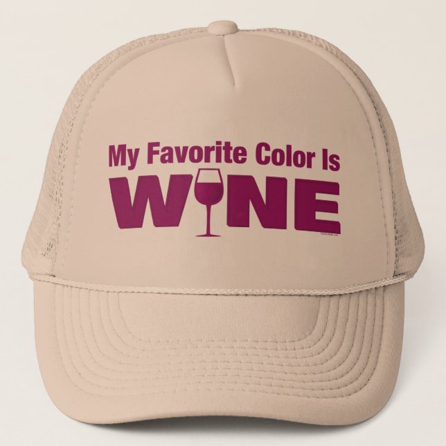 Boné A cor favorita é vinho (Frente)