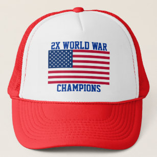 Boné a guerra mundial 2x patrocina o chapéu