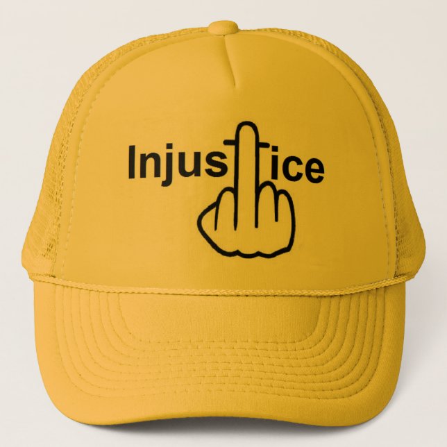 Boné A Injustiça É Má (Frente)