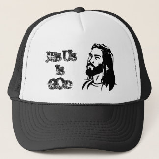 Boné a jesus-grampo-arte, JESUS, É, DEUS