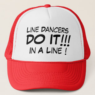 Boné A linha dançarinos fá-lo em uma linha!