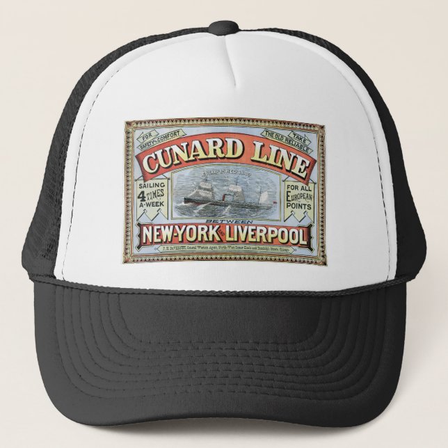 Boné A linha de Cunard (Frente)