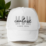 Boné A Mãe Mais Fria Desde 20XX Moderno, Um Pré-Disquet<br><div class="desc">Esta design simples e moderna é composta por tipografia sã-serif.</div>