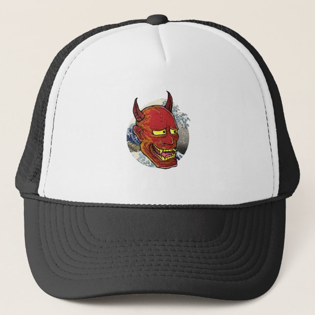 Boné A máscara de Hannya japonesa (Frente)
