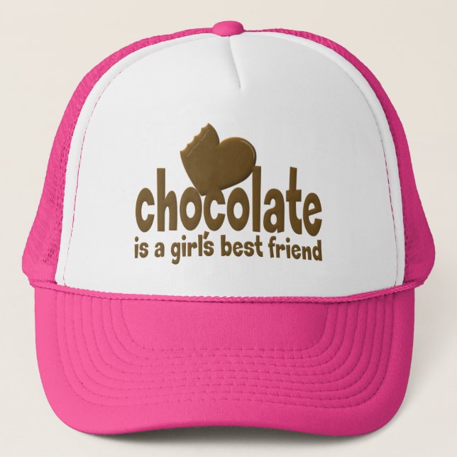 Boné A melhor amiga da moça de chocolate (Frente)