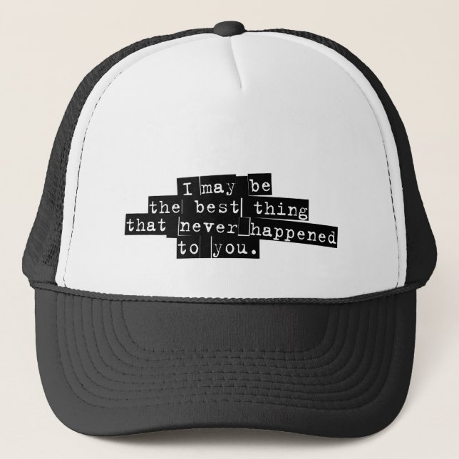 Boné A melhor coisa nunca tampa (Frente)