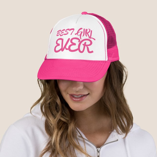 Boné A MELHOR MENINA ALGUMA VEZ A Lanterna Rosa Quente (In Situ)