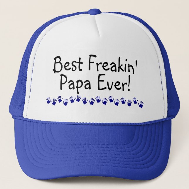 Boné A melhor papá de Freakin nunca (Frente)
