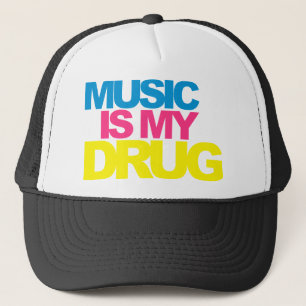 Boné A música é minha droga