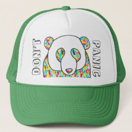 Boné A panda do conforto "não se apavora" Snapback