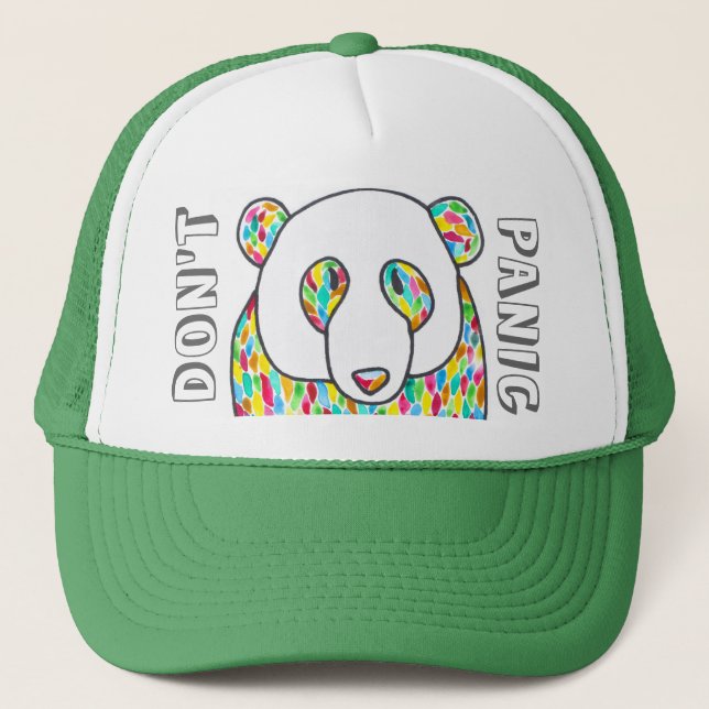 Boné A panda do conforto "não se apavora" Snapback (Frente)