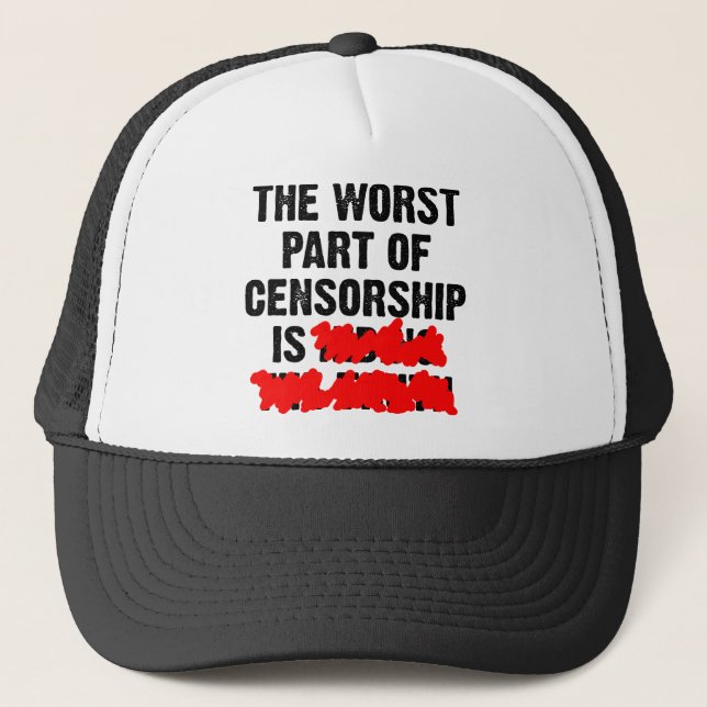 Boné A Pior Parte Da Censura Gorro Engraçado (Frente)