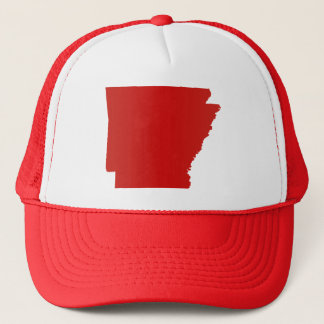 Boné A pressão do vermelho de Arkansas para trás