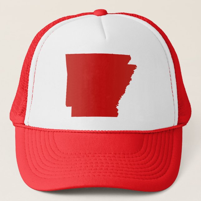 Boné A pressão do vermelho de Arkansas para trás (Frente)