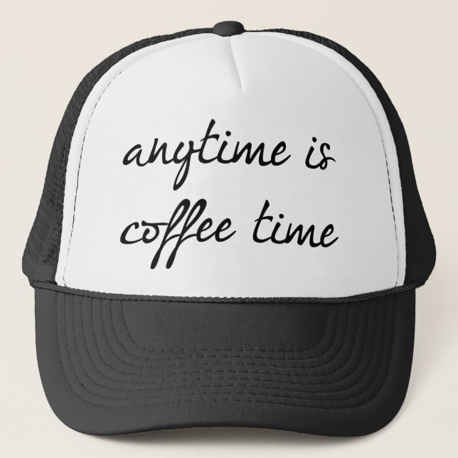 Boné A Qualquer Hora É Hora Do Café (Frente)
