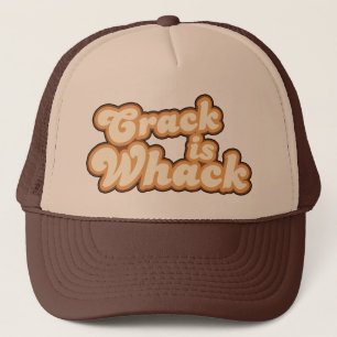 Boné A rachadura é chapéu retro do Whack