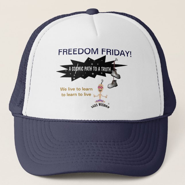 Boné A sabedoria da idade "vive para aprender", gibi, a (Frente)