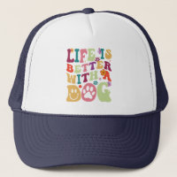 A vida é melhor com um cão - design de rancho colo