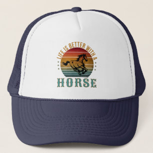 BONÉ A VIDA É MELHOR COM UM CAVALO