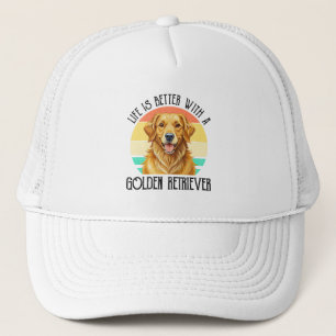 Boné A Vida É Melhor Com Um Golden Retriever