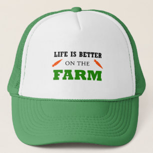 Boné A vida é melhor na fazenda
