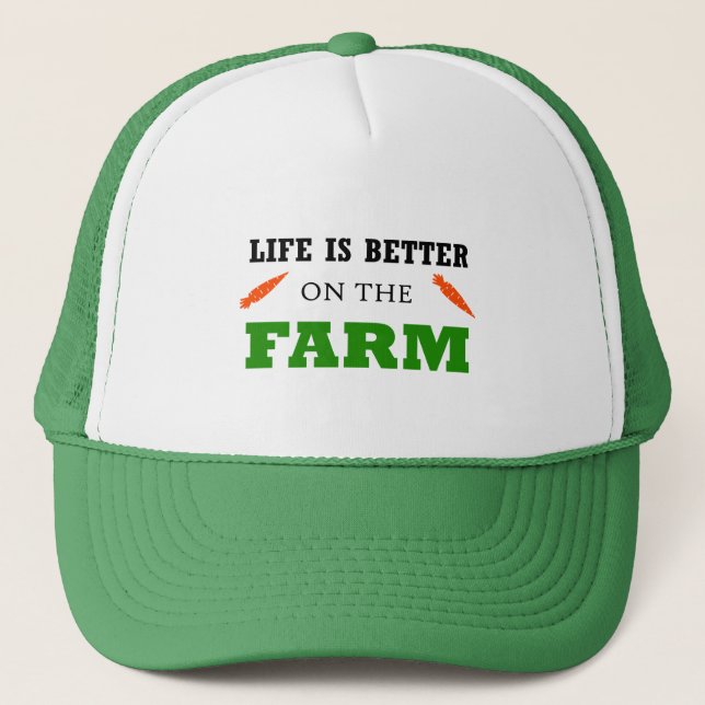 Boné A vida é melhor na fazenda (Frente)