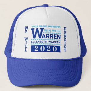 Boné A vitória de Warren 2020 com Warren personalizou