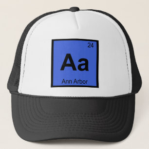 Boné Aa - Ann Arbor Michigan Química Tabela Periódica