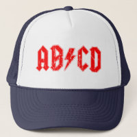 ABCD rock music funny symbol fake acdc joke school