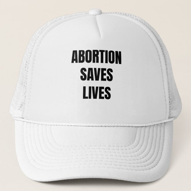 Boné Abortion Saves Lives Womens Girls Feminism (Frente)