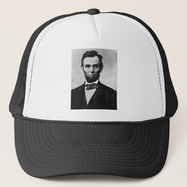 Boné Abraham Lincoln Retrato de Alexander Gardner (Frente)