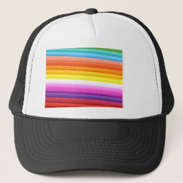 Boné Abstrato de Pastas de Tecido Multicolores