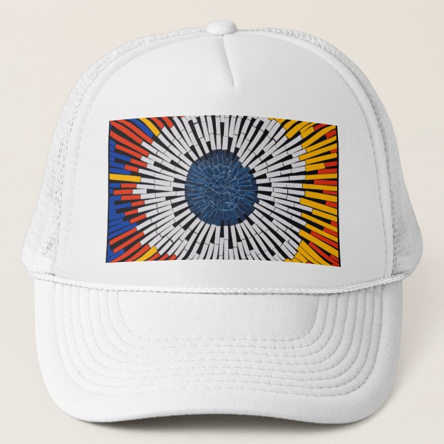 Boné Abstrato em fita—Starburst (Frente)